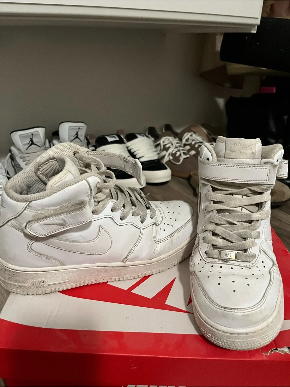 Nike Women’s White High-Top Sneakers with Strap